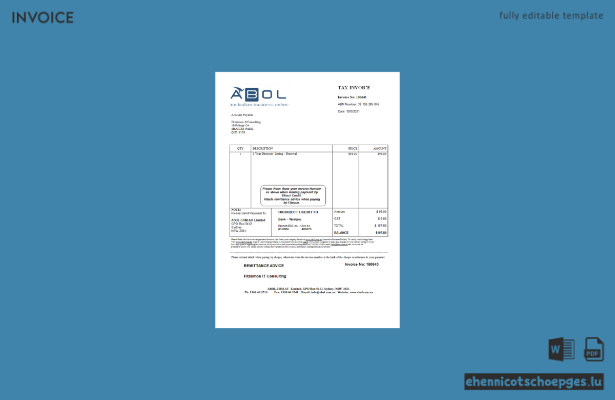 Beispielrechnung der australischen Marketingberatungsfirma ABOL (Vorschau)